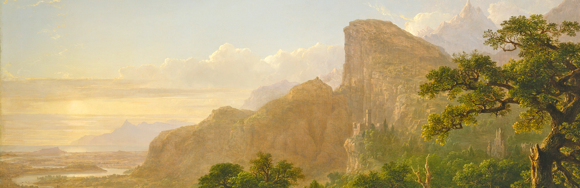 detail from Asher B. Durand's landscape painting