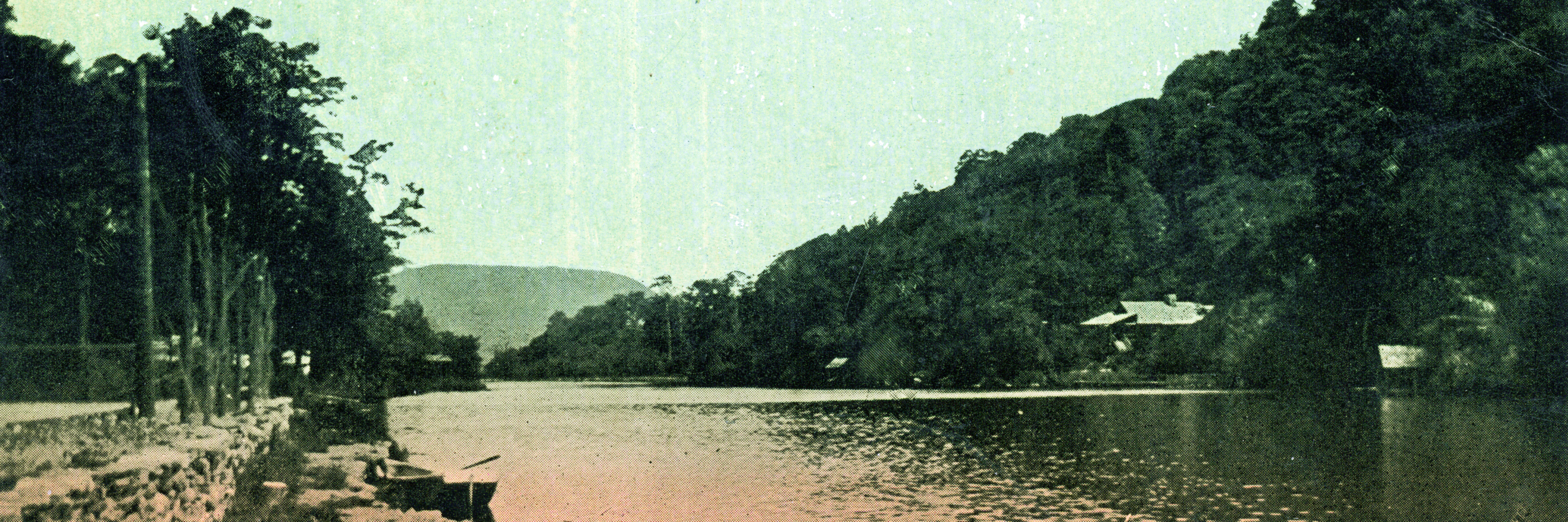 Old photo of Hudson River