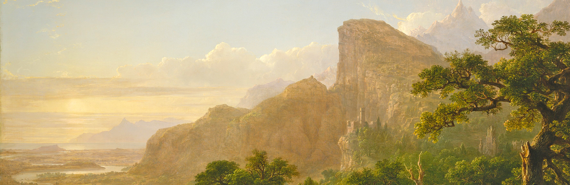 detail from Asher B. Durand's landscape painting 