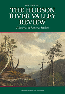 cover pf HRVR issue 40.1, with a detail of a Catskill Mountain painting by Susie Barstow 