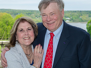 photo of Jim and Lois Johnson at a formal event