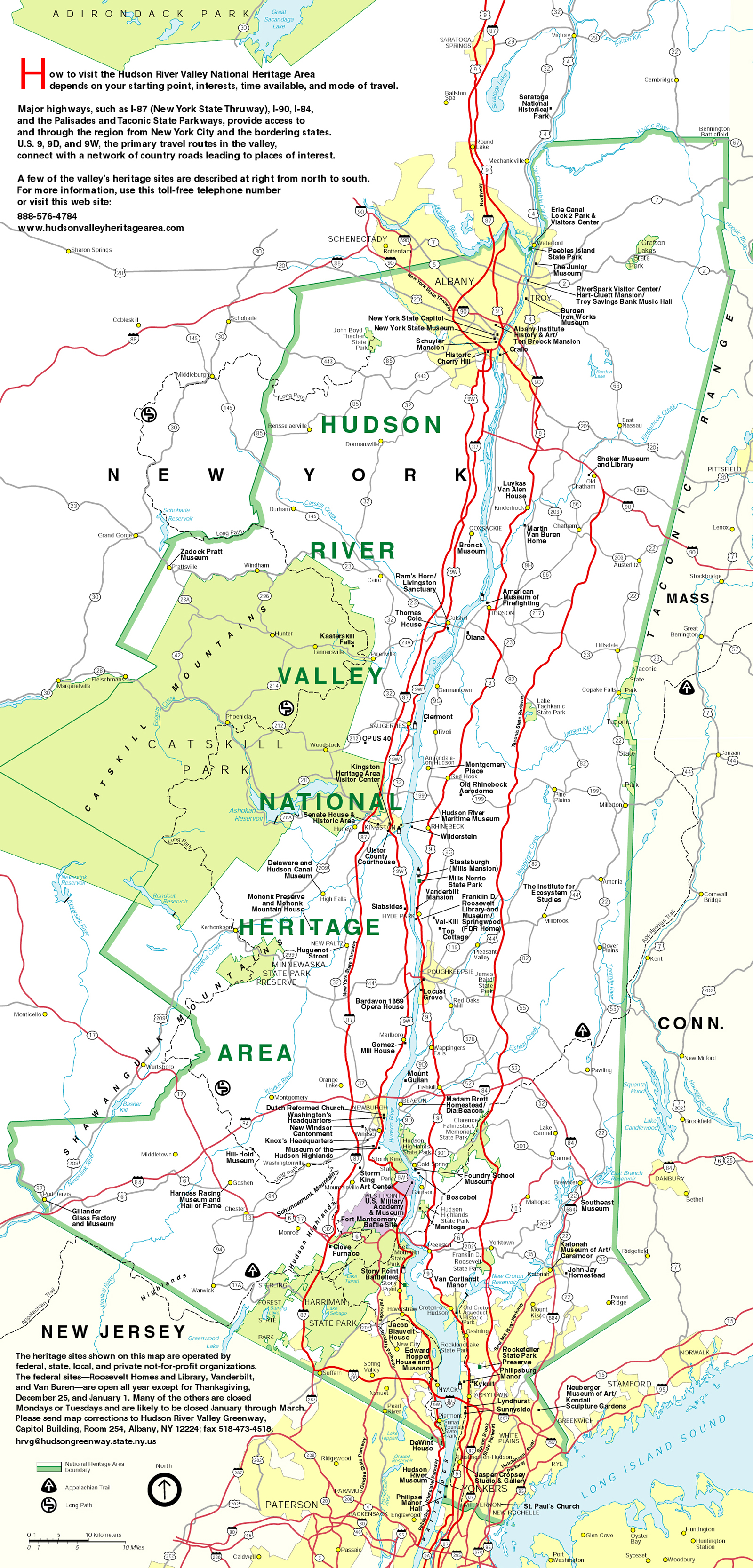 Hudson River Valley map